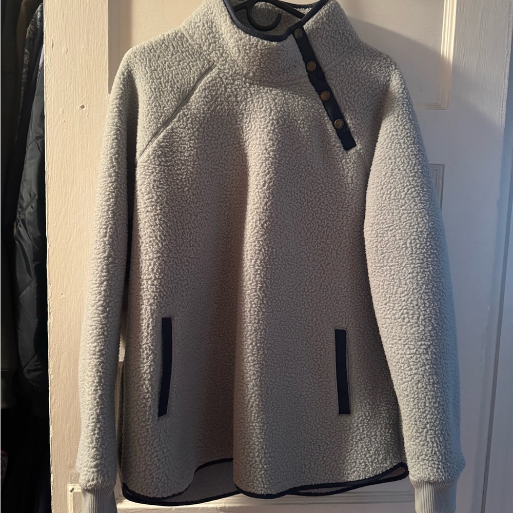 Southern Tide Textured Gray Pullover